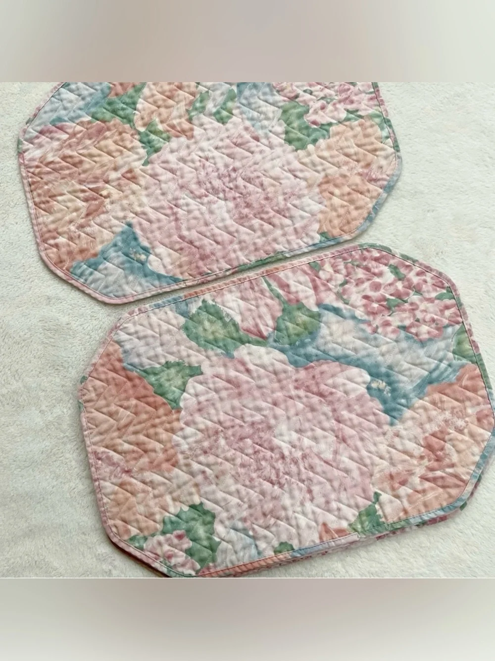 Vintage quilted floral